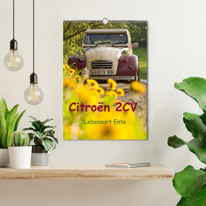 Citroën 2CV - Lebensart Ente (CALVENDO Wandkalender 2025)