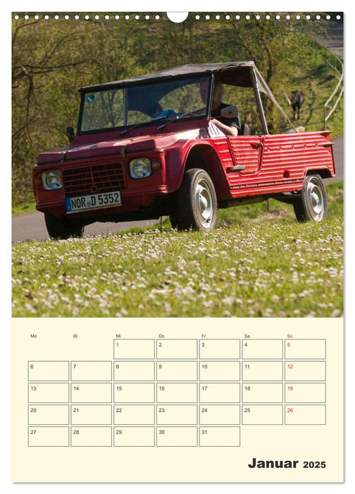 Citroën 2CV - Lebensart Ente (CALVENDO Wandkalender 2025)