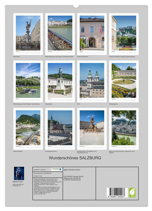 Wunderschönes SALZBURG (CALVENDO Premium Wandkalender 2025)