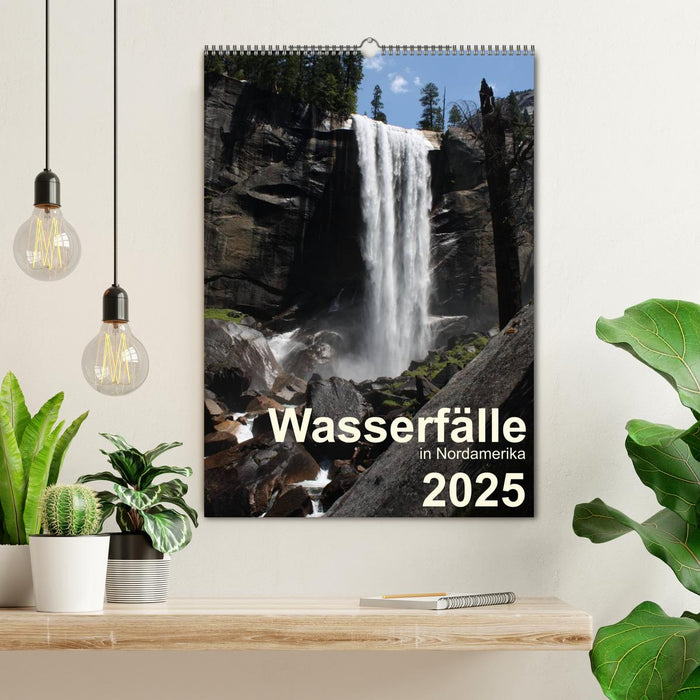 Wasserfälle in Nordamerika 2025 (CALVENDO Wandkalender 2025)