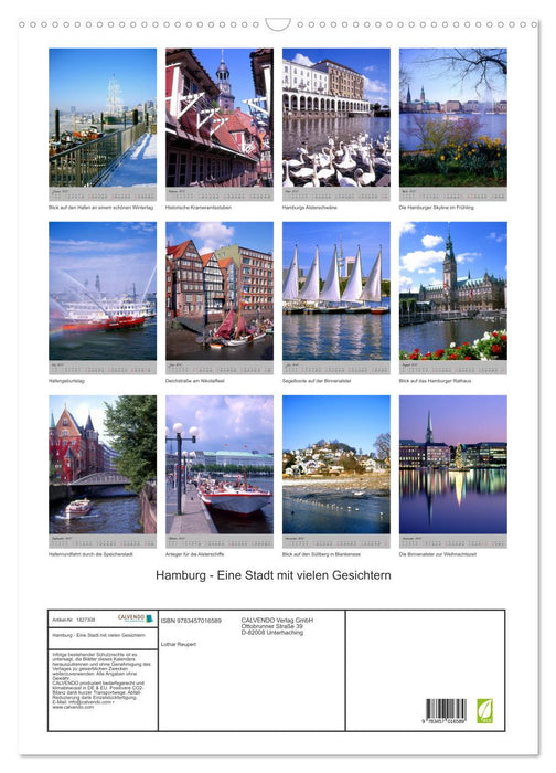 Hamburg - Eine Stadt mit vielen Gesichtern (CALVENDO Wandkalender 2025)