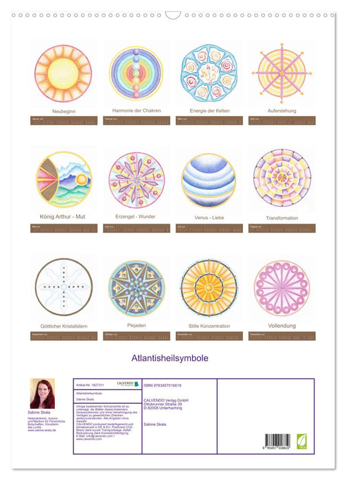 Atlantisheilsymbole (CALVENDO Wandkalender 2025)