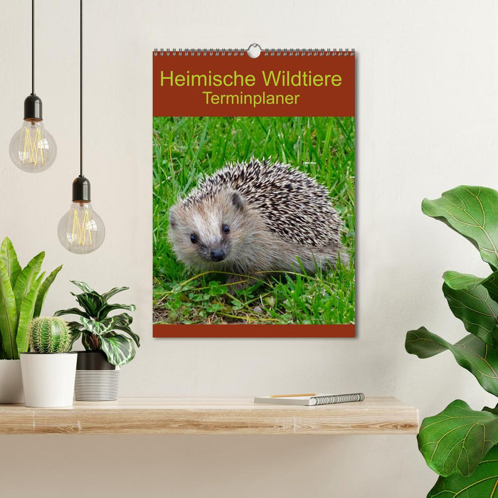 Heimische Wildtiere Terminplaner (CALVENDO Wandkalender 2025)