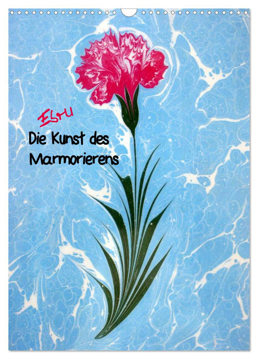 Ebru - Marmorieren auf Wasser (CALVENDO Wandkalender 2025)