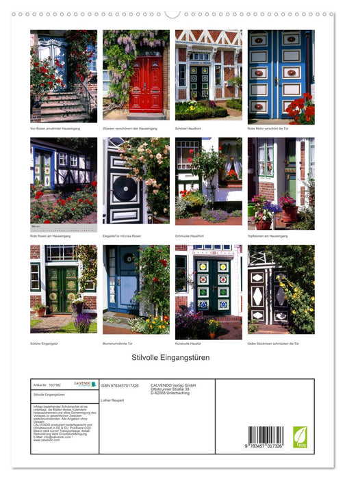 Stilvolle Eingangstüren (CALVENDO Premium Wandkalender 2025)