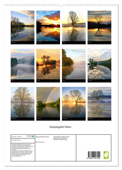 Gespiegelte Natur (CALVENDO Premium Wandkalender 2025)