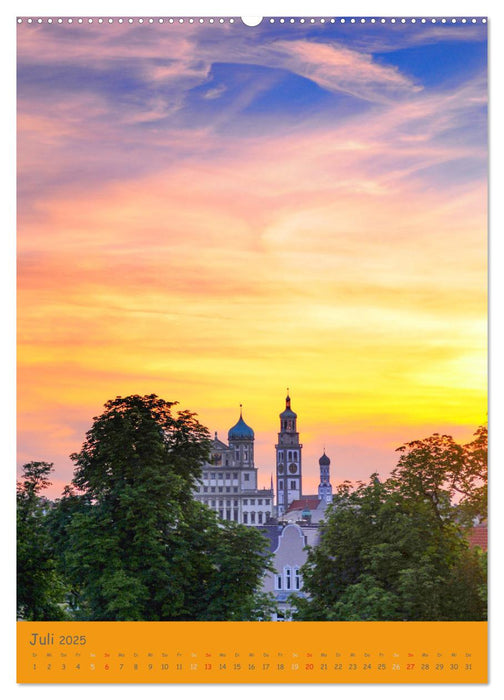 Spaziergang durch Augsburg (CALVENDO Premium Wandkalender 2025)