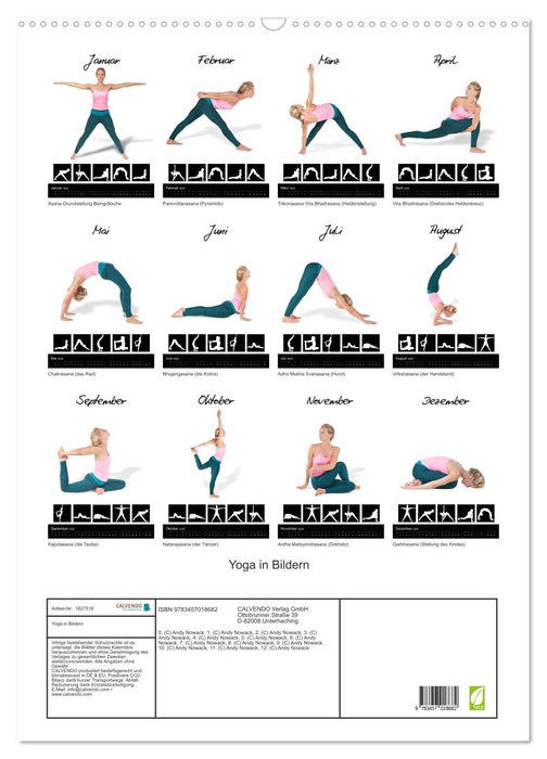 Yoga in Bildern (CALVENDO Wandkalender 2025)