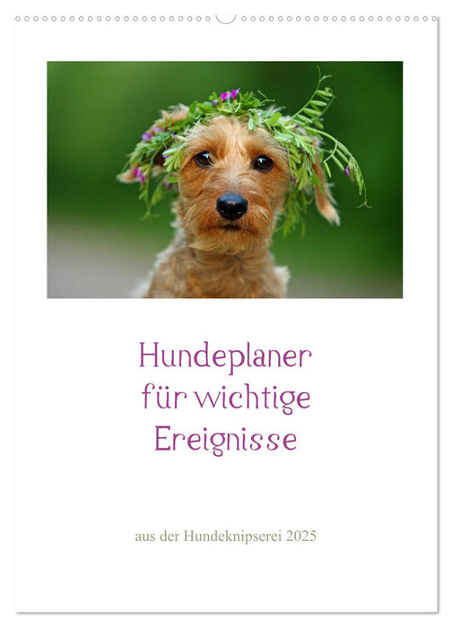 Hundeplaner für wichtige Ereignisse (CALVENDO Wandkalender 2025)