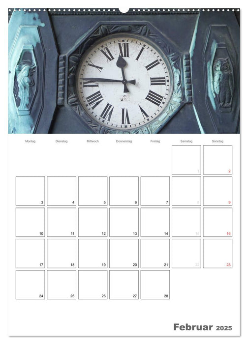 Historische Uhren (CALVENDO Premium Wandkalender 2025)