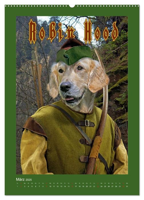 Hunde als Helden in der Literatur (CALVENDO Premium Wandkalender 2025)