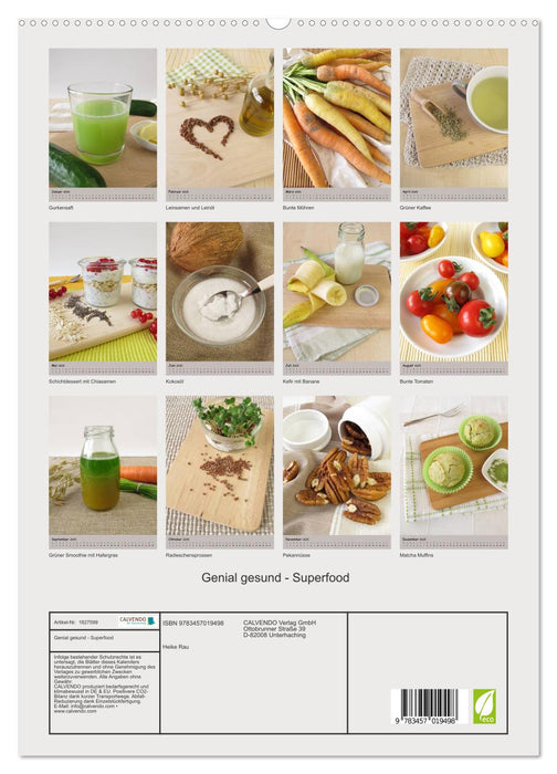 Genial gesund - Superfood (CALVENDO Premium Wandkalender 2025)