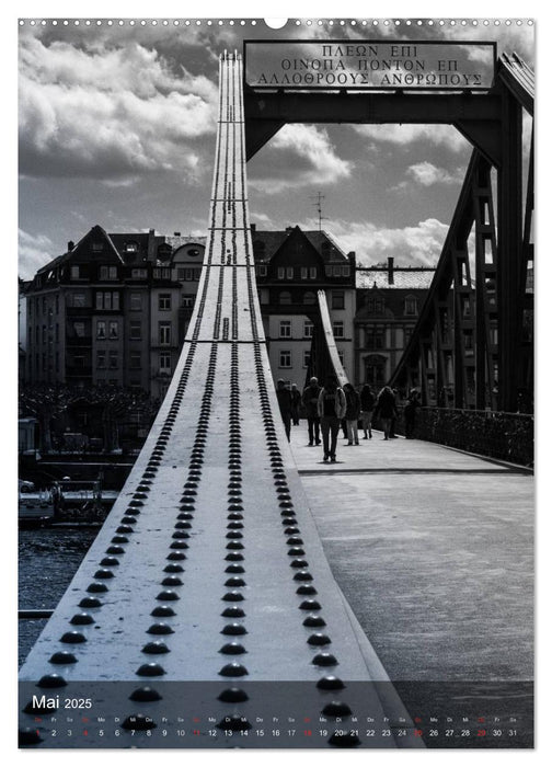 Frankfurt monochrom (CALVENDO Premium Wandkalender 2025)