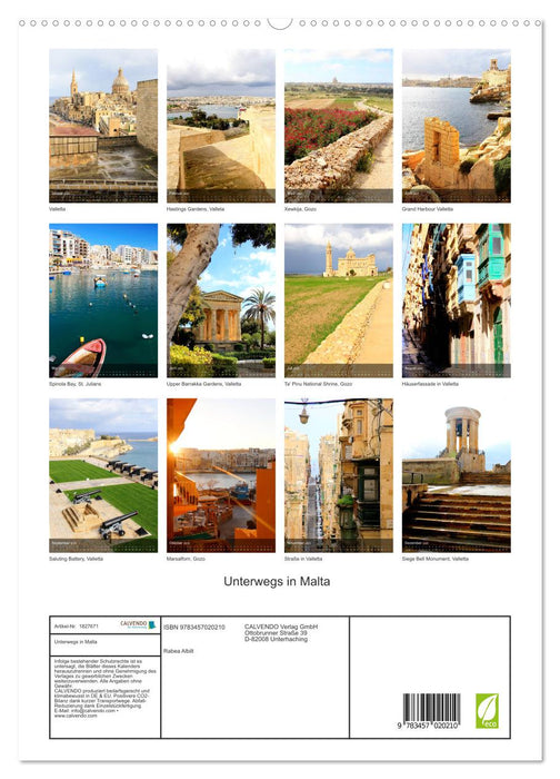 Unterwegs in Malta (CALVENDO Premium Wandkalender 2025)