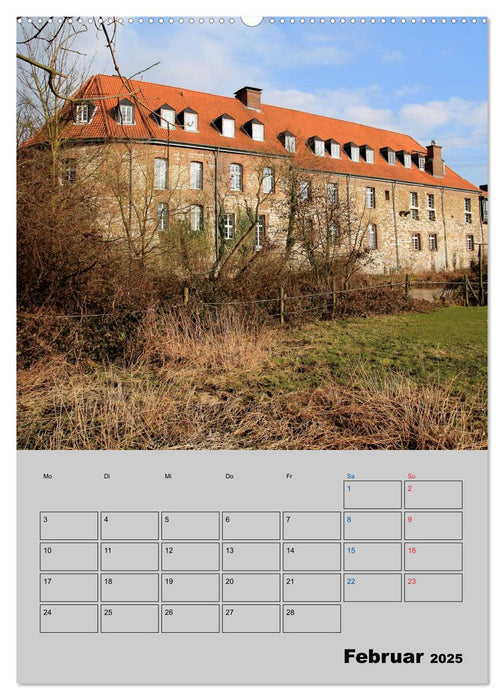 Düsseldorfer Burgen und Schlösser (CALVENDO Premium Wandkalender 2025)