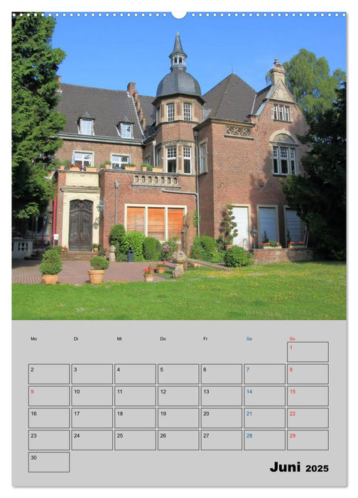 Düsseldorfer Burgen und Schlösser (CALVENDO Premium Wandkalender 2025)