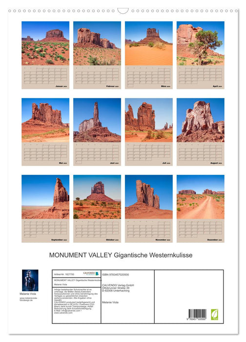 MONUMENT VALLEY Gigantische Westernkulisse (CALVENDO Wandkalender 2025)