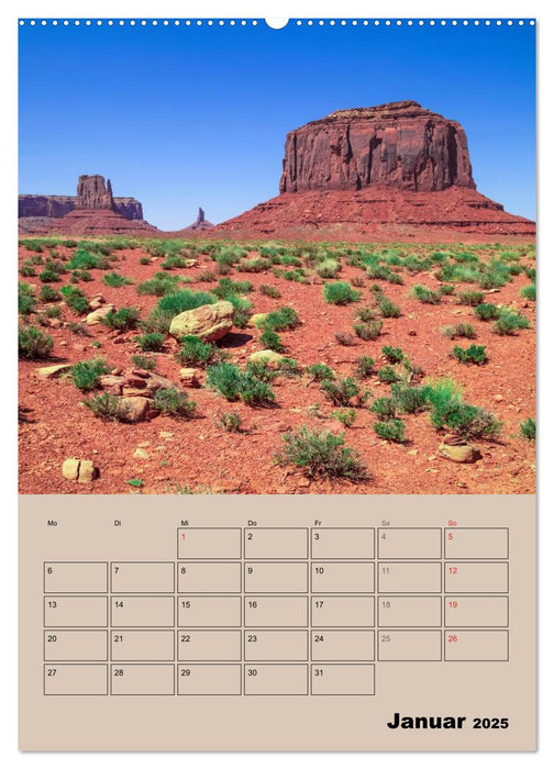 MONUMENT VALLEY Gigantische Westernkulisse (CALVENDO Wandkalender 2025)