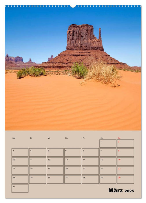 MONUMENT VALLEY Gigantische Westernkulisse (CALVENDO Wandkalender 2025)