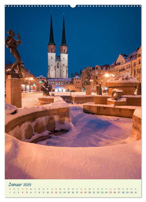 Halle/Saale - Meine Stadt im Licht (CALVENDO Premium Wandkalender 2025)