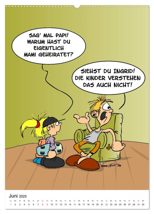 Trumix Cartoons - Nichts geht mehr (CALVENDO Premium Wandkalender 2025)