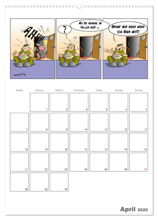Trumix Cartoons - Sprücheklopfer (CALVENDO Premium Wandkalender 2025)