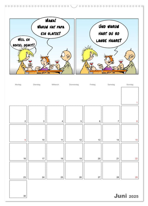 Trumix Cartoons - Sprücheklopfer (CALVENDO Premium Wandkalender 2025)