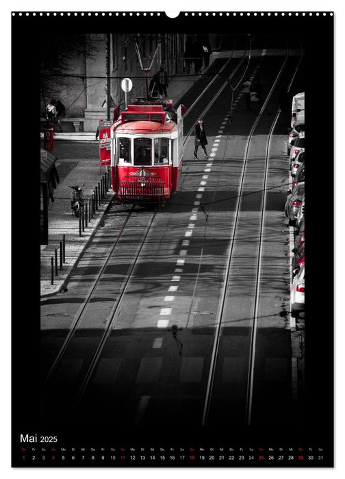 Lissabon Straßen im Licht (CALVENDO Premium Wandkalender 2025)