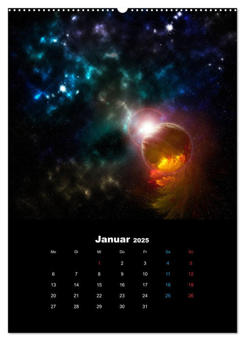 Im Weltraum (CALVENDO Premium Wandkalender 2025)