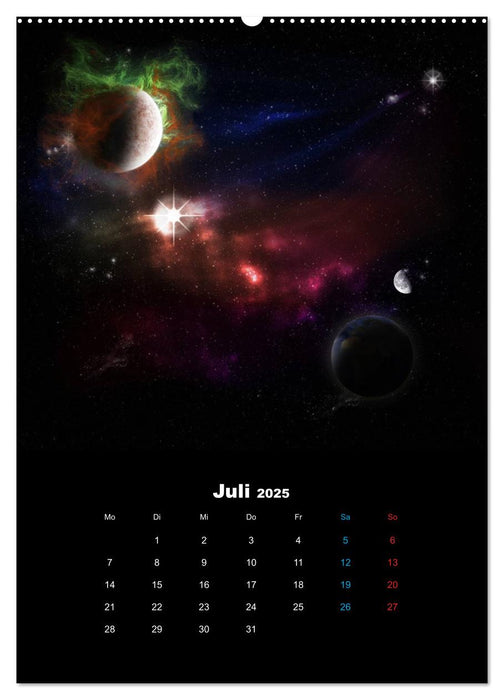 Im Weltraum (CALVENDO Premium Wandkalender 2025)