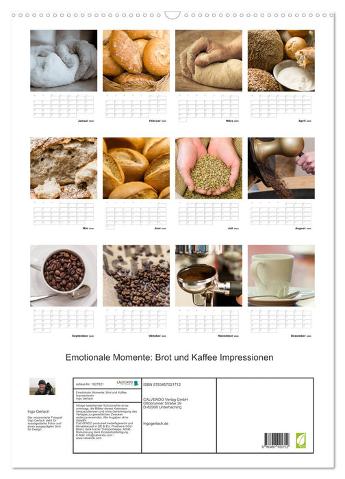 Emotionale Momente: Brot und Kaffee Impressionen (CALVENDO Wandkalender 2025)