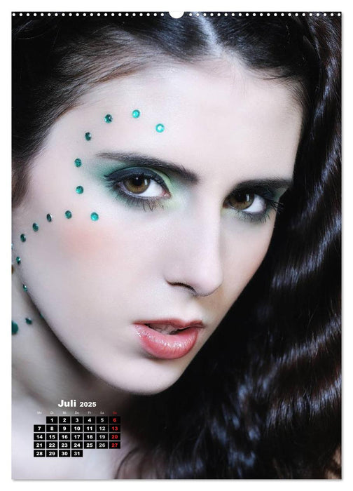 Extrem Make-Up Portraits (CALVENDO Premium Wandkalender 2025)