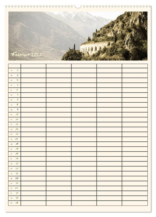 Der Gardasee im Norden - Familienplaner 2025 (CALVENDO Wandkalender 2025)