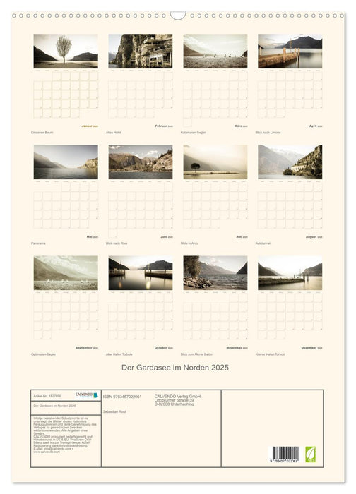 Der Gardasee im Norden 2025 (CALVENDO Wandkalender 2025)