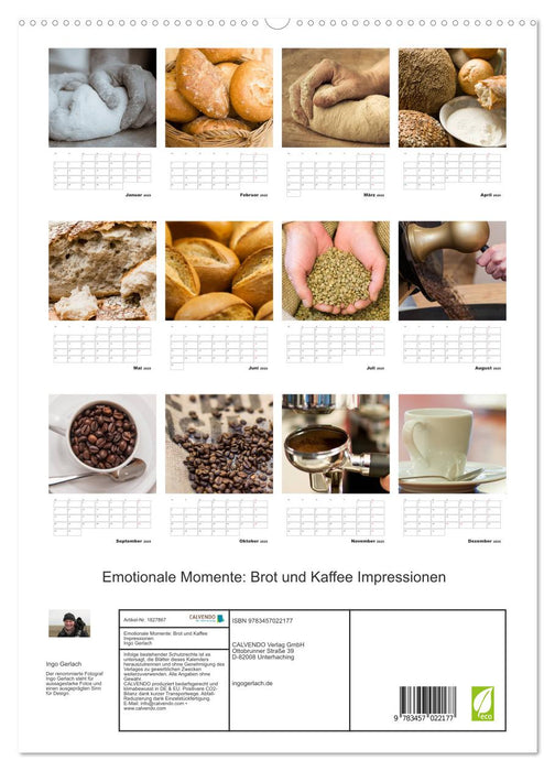 Emotionale Momente: Brot und Kaffee Impressionen (CALVENDO Premium Wandkalender 2025)