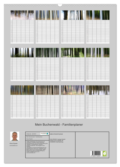 Mein Buchenwald - Familienplaner (CALVENDO Wandkalender 2025)