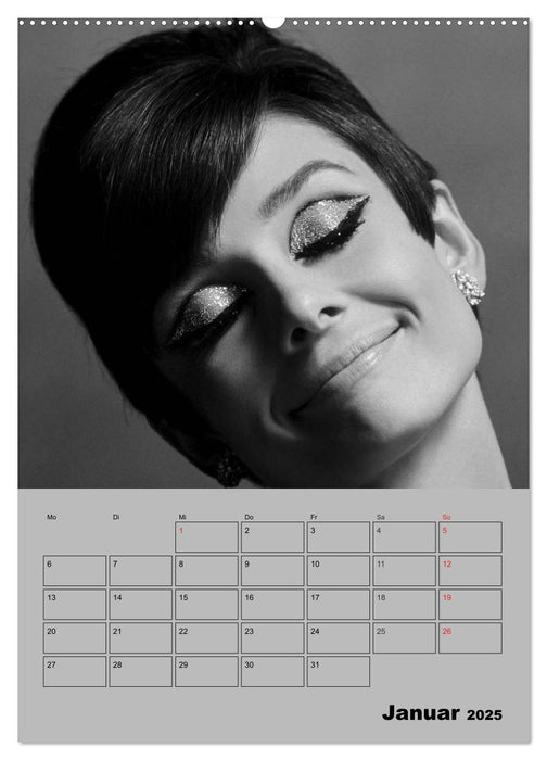 Hollywood-Diva. Audrey Hepburn (CALVENDO Wandkalender 2025)