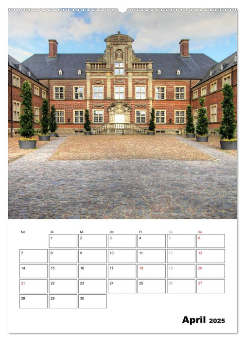 Eindrucksvolle Burgen, malerische Schlösser im Münsterland (CALVENDO Wandkalender 2025)