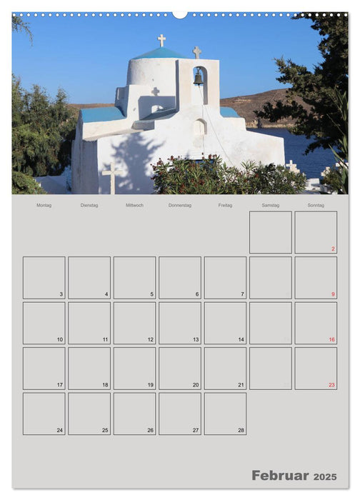 Kykladen, Perlen der Ägäis (CALVENDO Premium Wandkalender 2025)