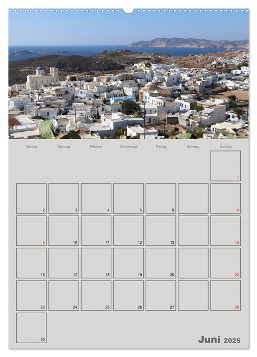 Kykladen, Perlen der Ägäis (CALVENDO Premium Wandkalender 2025)