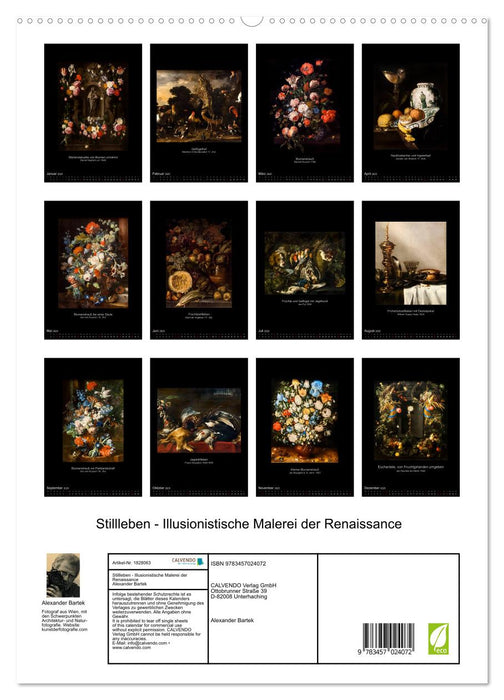 Stillleben - Illusionistische Malerei der Renaissance (CALVENDO Premium Wandkalender 2025)