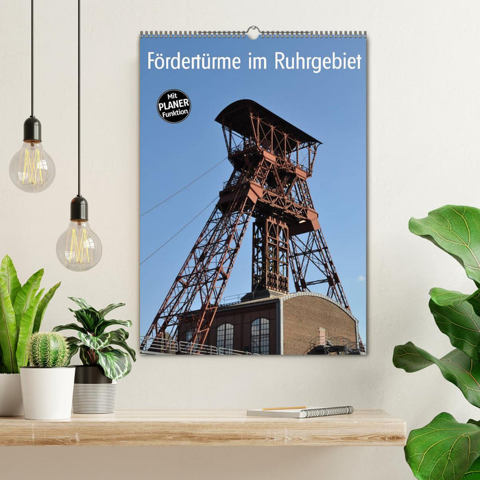 Fördertürme im Ruhrgebiet (CALVENDO Wandkalender 2025)