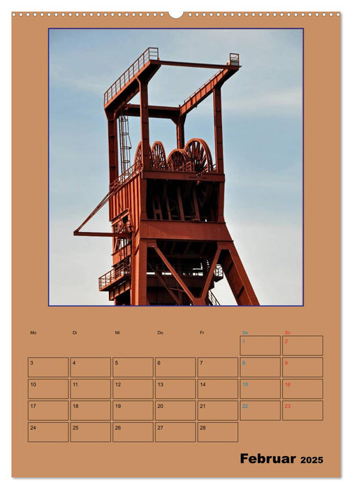 Fördertürme im Ruhrgebiet (CALVENDO Wandkalender 2025)