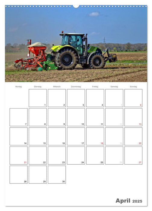 Erntemaschinen bei der Arbeit (CALVENDO Wandkalender 2025)