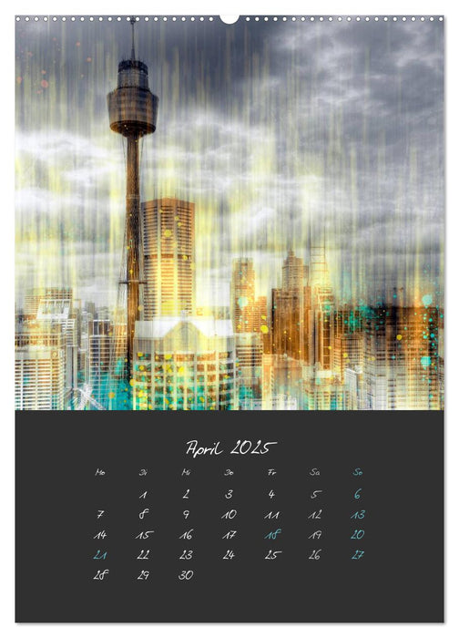 Digital-Art Stadtmotive (CALVENDO Premium Wandkalender 2025)