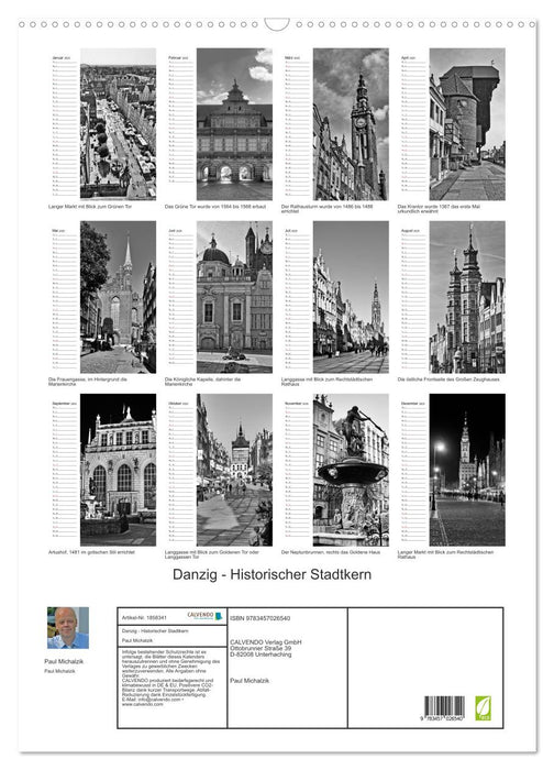 Danzig - Historischer Stadtkern (CALVENDO Wandkalender 2025)