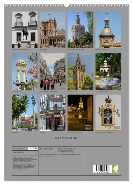 Sevilla Vertikal 2025 (CALVENDO Premium Wandkalender 2025)