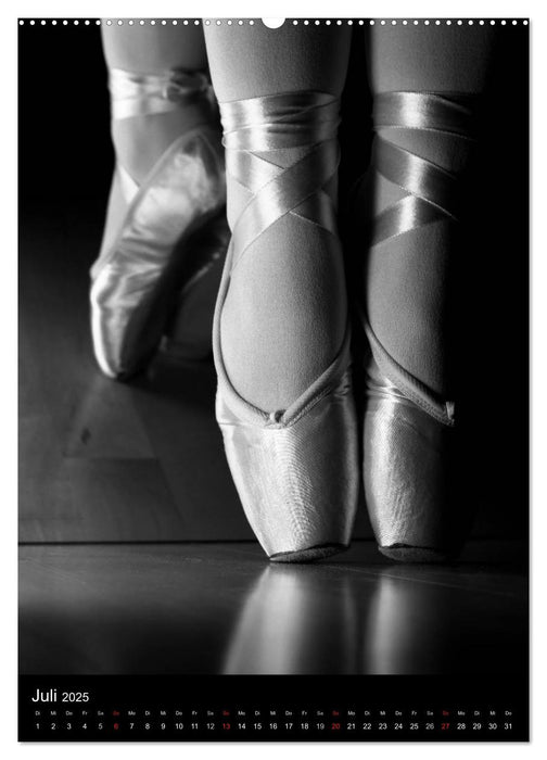 Ballett in Schwarzweiss (CALVENDO Premium Wandkalender 2025)