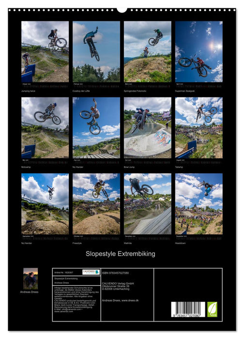 Slopestyle Extrembiking (CALVENDO Premium Wandkalender 2025)