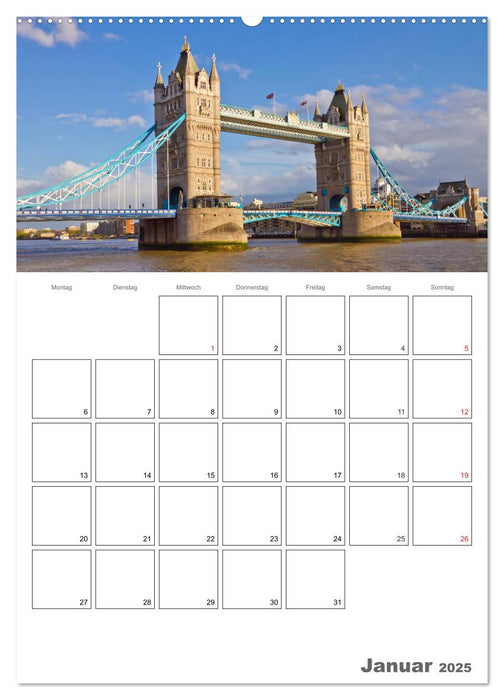 Ein Besuch in London / Terminplaner (CALVENDO Wandkalender 2025)